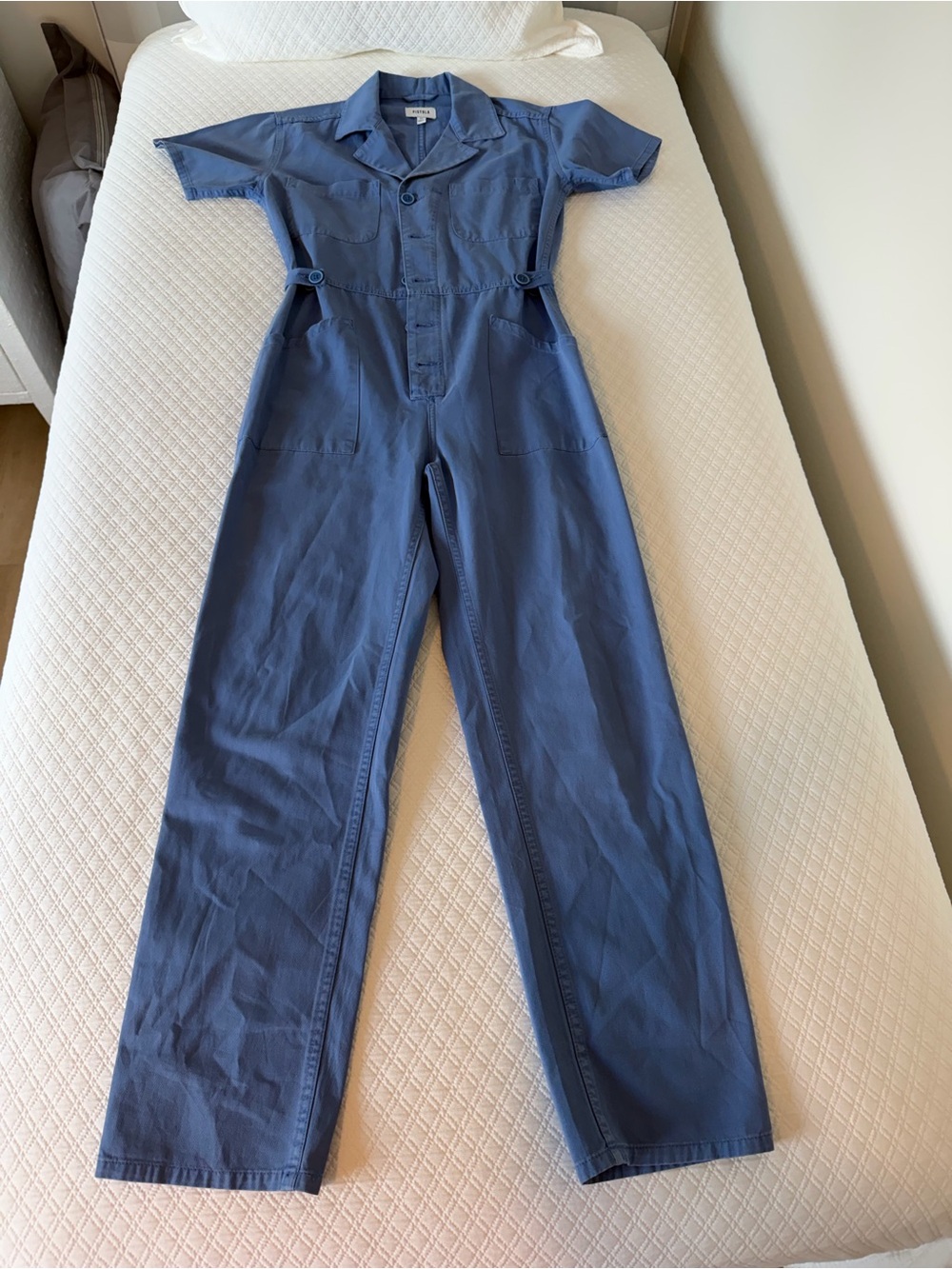 Pistola Classic Blue Utility Jumpsuit - Women - Picture 2 of 12